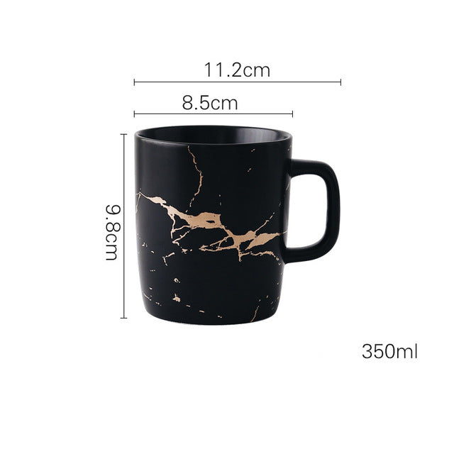 Gold Marble Mug