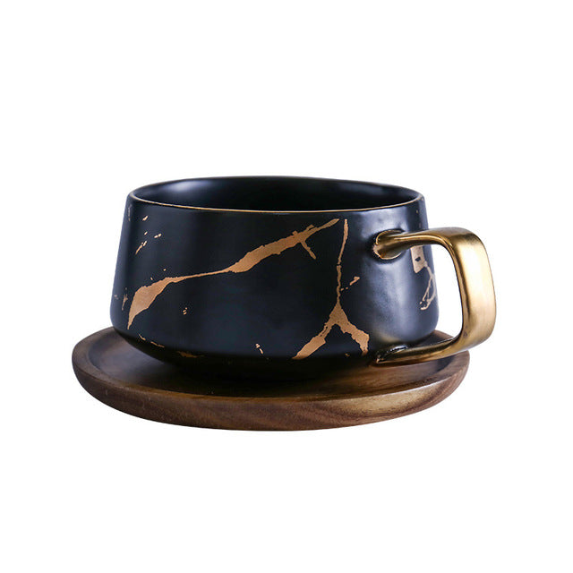 Gold Marble Mug