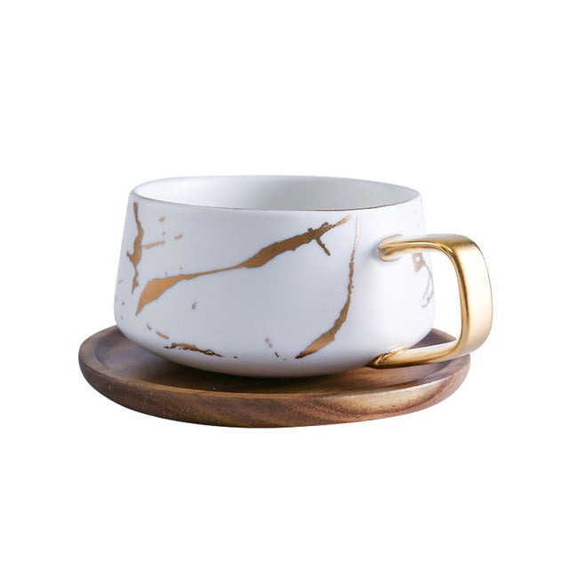 Gold Marble Mug