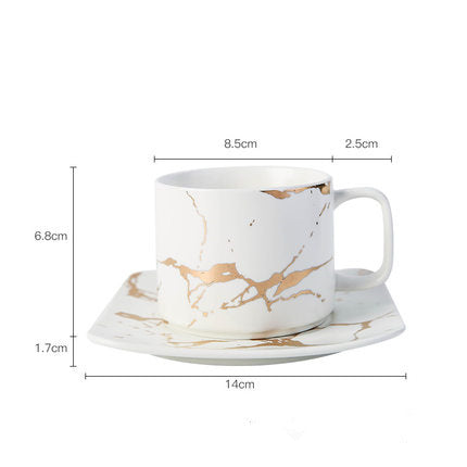 Gold Marble Mug