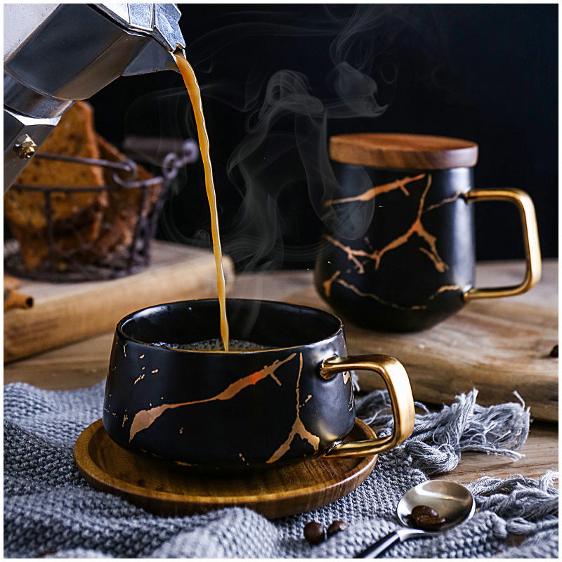 Gold Marble Mug