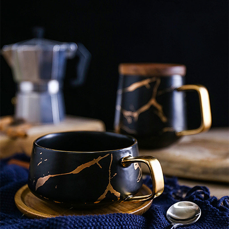 Gold Marble Mug