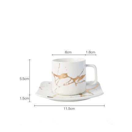 Gold Marble Mug