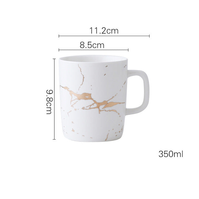 Gold Marble Mug