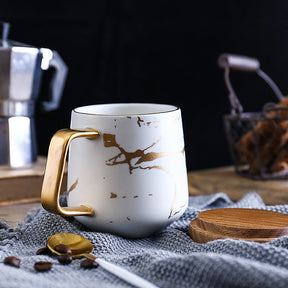 Gold Marble Mug