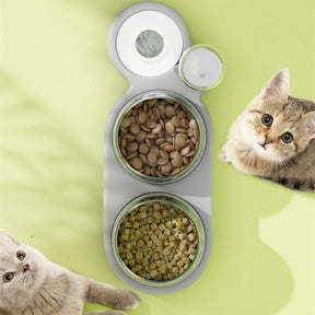 Double Bowls food Feeder