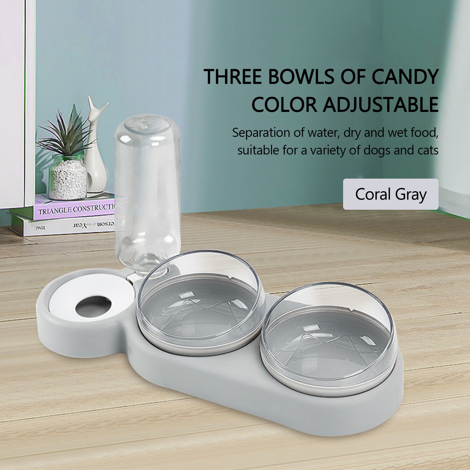 Double Bowls food Feeder