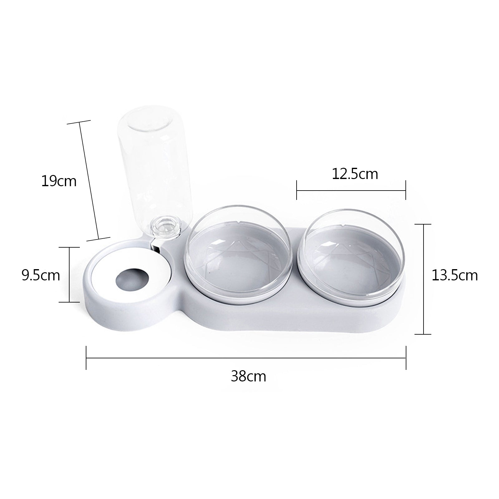 Double Bowls food Feeder