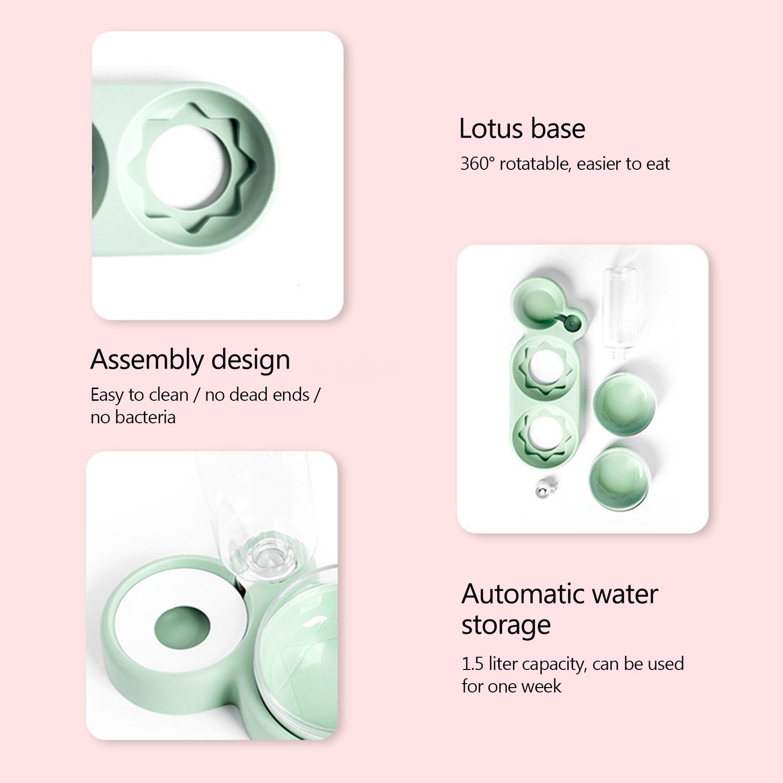 Double Bowls food Feeder