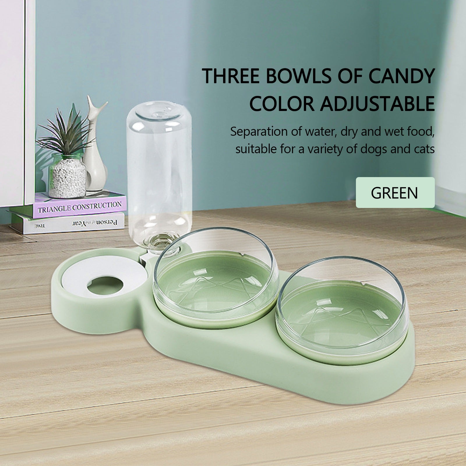 Double Bowls food Feeder